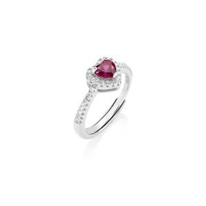Anneau Amen Femme Dolce cuore in Argent Zircone RTICUBRZ2 - RTICUBRZ2
